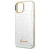 Guess GUHCP14SHGCRHS iPhone 14 / 15 / 13 6.1" srebrny/silver hardcase Croco Collection na NearMe.pl