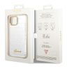 Guess GUHCP14SHGCRHS iPhone 14 / 15 / 13 6.1" srebrny/silver hardcase Croco Collection na NearMe.pl