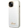 Guess GUHCP14MHGCRHS iPhone 14 Plus / 15 Plus 6.7" srebrny/silver hardcase Croco Collection na NearMe.pl