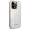 Guess GUHCP14LHGCRHS iPhone 14 Pro 6,1" srebrny/silver hardcase Croco Collection na NearMe.pl