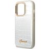 Guess GUHCP14XHGCRHS iPhone 14 Pro Max6,7" srebrny/silver hardcase Croco Collection na NearMe.pl