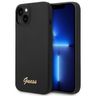 Guess GUHCP14SSLSMK iPhone 14 / 15 / 13 6.1" czarny/black hard case Silicone Vintage Gold Logo na NearMe.pl