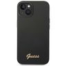 Guess GUHCP14SSLSMK iPhone 14 / 15 / 13 6.1" czarny/black hard case Silicone Vintage Gold Logo na NearMe.pl
