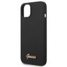 Guess GUHCP14MSLSMK iPhone 14 Plus / 15 Plus 6.7" czarny/black hard case Silicone Vintage Gold Logo na NearMe.pl