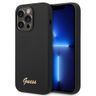 Guess GUHCP14LSLSMK iPhone 14 Pro 6,1" czarny/black hard case Silicone Vintage Gold Logo na NearMe.pl