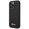 Guess GUHCP14LSLSMK iPhone 14 Pro 6,1" czarny/black hard case Silicone Vintage Gold Logo na NearMe.pl