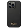 Guess GUHCP14LSLSMK iPhone 14 Pro 6,1" czarny/black hard case Silicone Vintage Gold Logo na NearMe.pl