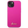 Guess GUHCP14SSLSMF iPhone 14 / 15 / 13 6.1" fuksja/fuschia hard case Silicone Vintage Gold Logo na NearMe.pl