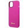 Guess GUHCP14SSLSMF iPhone 14 / 15 / 13 6.1" fuksja/fuschia hard case Silicone Vintage Gold Logo na NearMe.pl