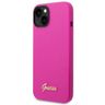 Guess GUHCP14MSLSMF iPhone 14 Plus/ 15 Plus 6.7" fuksja/fuschia hard case Silicone Vintage Gold Logo na NearMe.pl