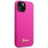 Guess GUHCP14MSLSMF iPhone 14 Plus/ 15 Plus 6.7" fuksja/fuschia hard case Silicone Vintage Gold Logo na NearMe.pl