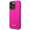 Guess GUHCP14LSLSMF iPhone 14 Pro6,1" fuksja/fuschia hard case Silicone Vintage Gold Logo na NearMe.pl