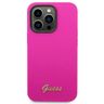 Guess GUHCP14XSLSMF iPhone 14 Pro Max 6,7" fuksja/fuschia hard case Silicone Vintage Gold Logo na NearMe.pl