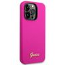 Guess GUHCP14XSLSMF iPhone 14 Pro Max 6,7" fuksja/fuschia hard case Silicone Vintage Gold Logo na NearMe.pl