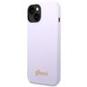 Guess GUHCP14SSLSMU iPhone 14 / 15 / 13 6.1" fioletowy/purple hard case Silicone Vintage Gold Logo na NearMe.pl