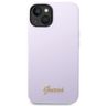 Guess GUHCP14SSLSMU iPhone 14 / 15 / 13 6.1" fioletowy/purple hard case Silicone Vintage Gold Logo na NearMe.pl