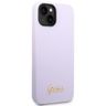Guess GUHCP14SSLSMU iPhone 14 / 15 / 13 6.1" fioletowy/purple hard case Silicone Vintage Gold Logo na NearMe.pl