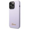 Guess GUHCP14LSLSMU iPhone 14 Pro 6,1" fioletowy/purple hard case Silicone Vintage Gold Logo na NearMe.pl