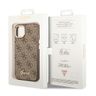 Guess GUHCP14SHG4SHW iPhone 14 / 15 / 13 6.1" brązowy/brown hard case 4G Vintage Gold Logo na NearMe.pl