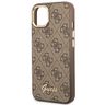 Guess GUHCP14MHG4SHW iPhone 14 Plus/ 15 Plus 6.7" brązowy/brown hard case 4G Vintage Gold Logo na NearMe.pl