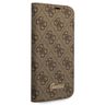 Guess GUBKP14MHG4SHW iPhone 14 Plus/ 15 Plus 6.7" brązowy/brown book 4G Vintage Gold Logo na NearMe.pl