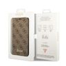 Guess GUBKP14LHG4SHW iPhone 14 Pro brązowy/brown book 4G Vintage Gold Logo na NearMe.pl