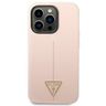 Guess GUHCP14LSLTGP iPhone 14 Pro 6,1" różowy/pink hardcase Silicone Triangle na NearMe.pl