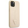 Guess GUHCP14SPSATLE iPhone 14 / 15 / 13 6.1" beżowy/beige hardcase SaffianoTriangle Logo na NearMe.pl