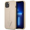 Guess GUHCP14MPSATLE iPhone 14 Plus / 15 Plus 6.7" beżowy/beige hardcase SaffianoTriangle Logo na NearMe.pl