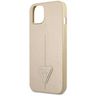 Guess GUHCP14MPSATLE iPhone 14 Plus / 15 Plus 6.7" beżowy/beige hardcase SaffianoTriangle Logo na NearMe.pl