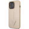 Guess GUHCP14LPSATLE iPhone 14 Pro 6,1" beżowy/beige hardcase SaffianoTriangle Logo na NearMe.pl