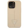Guess GUHCP14LPSATLE iPhone 14 Pro 6,1" beżowy/beige hardcase SaffianoTriangle Logo na NearMe.pl