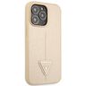 Guess GUHCP14LPSATLE iPhone 14 Pro 6,1" beżowy/beige hardcase SaffianoTriangle Logo na NearMe.pl