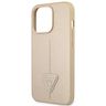 Guess GUHCP14LPSATLE iPhone 14 Pro 6,1" beżowy/beige hardcase SaffianoTriangle Logo na NearMe.pl