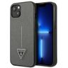 Guess GUHCP14SPSATLG iPhone 14 / 15 / 13 6.1" srebrny/silver hardcase SaffianoTriangle Logo na NearMe.pl