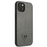 Guess GUHCP14MPSATLG iPhone 14 Plus / 15 Plus 6.7" srebrny/silver hardcase SaffianoTriangle Logo na NearMe.pl