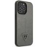 Guess GUHCP14XPSATLG iPhone 14 Pro Max 6,7" srebrny/silver hardcase SaffianoTriangle Logo na NearMe.pl