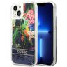 Guess GUHCP14SLFLSB iPhone 14 / 15 / 13 6.1" niebieski/blue hardcase Flower Liquid Glitter na NearMe.pl