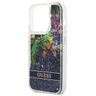Guess GUHCP14LLFLSB iPhone 14 Pro 6,1" niebieski/blue hardcase Flower Liquid Glitter na NearMe.pl