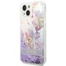 Guess GUHCP14MLFLSU iPhone 14 Plus / 15 Plus 6.7" fioletowy/purple hardcase Flower Liquid Glitter na NearMe.pl