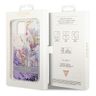 Guess GUHCP14MLFLSU iPhone 14 Plus / 15 Plus 6.7" fioletowy/purple hardcase Flower Liquid Glitter na NearMe.pl