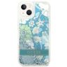 Guess GUHCP14SLFLSN iPhone 14 / 15 / 13 6.1" zielony/green hardcase Flower Liquid Glitter na NearMe.pl