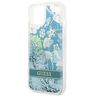 Guess GUHCP14SLFLSN iPhone 14 / 15 / 13 6.1" zielony/green hardcase Flower Liquid Glitter na NearMe.pl