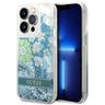 Guess GUHCP14LLFLSN iPhone 14 Pro 6,1" zielony/green hardcase Flower Liquid Glitter na NearMe.pl