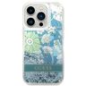 Guess GUHCP14XLFLSN iPhone 14 Pro Max 6,7" zielony/green hardcase Flower Liquid Glitter na NearMe.pl