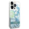 Guess GUHCP14XLFLSN iPhone 14 Pro Max 6,7" zielony/green hardcase Flower Liquid Glitter na NearMe.pl