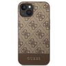 Guess GUHCP14MG4GLBR iPhone 14 Plus / 15 Plus 6.7" brązowy/brown hard case 4G Stripe Collection na NearMe.pl