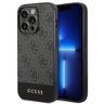 Guess GUHCP14LG4GLGR iPhone 14 Pro 6,1" szary/grey hard case 4G Stripe Collection na NearMe.pl