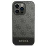 Guess GUHCP14LG4GLGR iPhone 14 Pro 6,1" szary/grey hard case 4G Stripe Collection na NearMe.pl