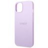 Guess GUHCP14SPSASBPU iPhone 14 / 15 /13 6.1" fioletowy/purple Saffiano Strap na NearMe.pl